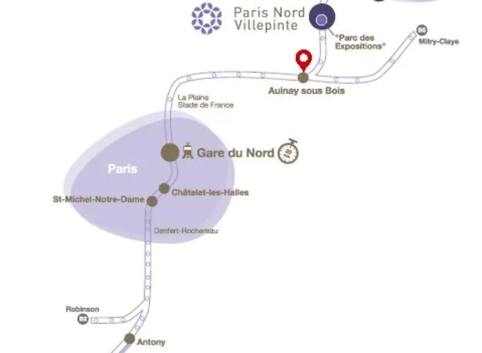 Lägenhet Zen/le Bourget/cdg/ Parc D'exposition Aulnay-sous-Bois